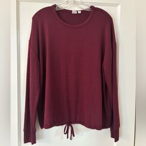 GAP Burgundy Maroon Lightweight Knit Long Sleeve Sweater L